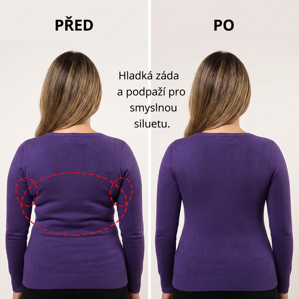 Bezkosticová Tvarující Podprsenka – Hladká Silueta bez Otisků