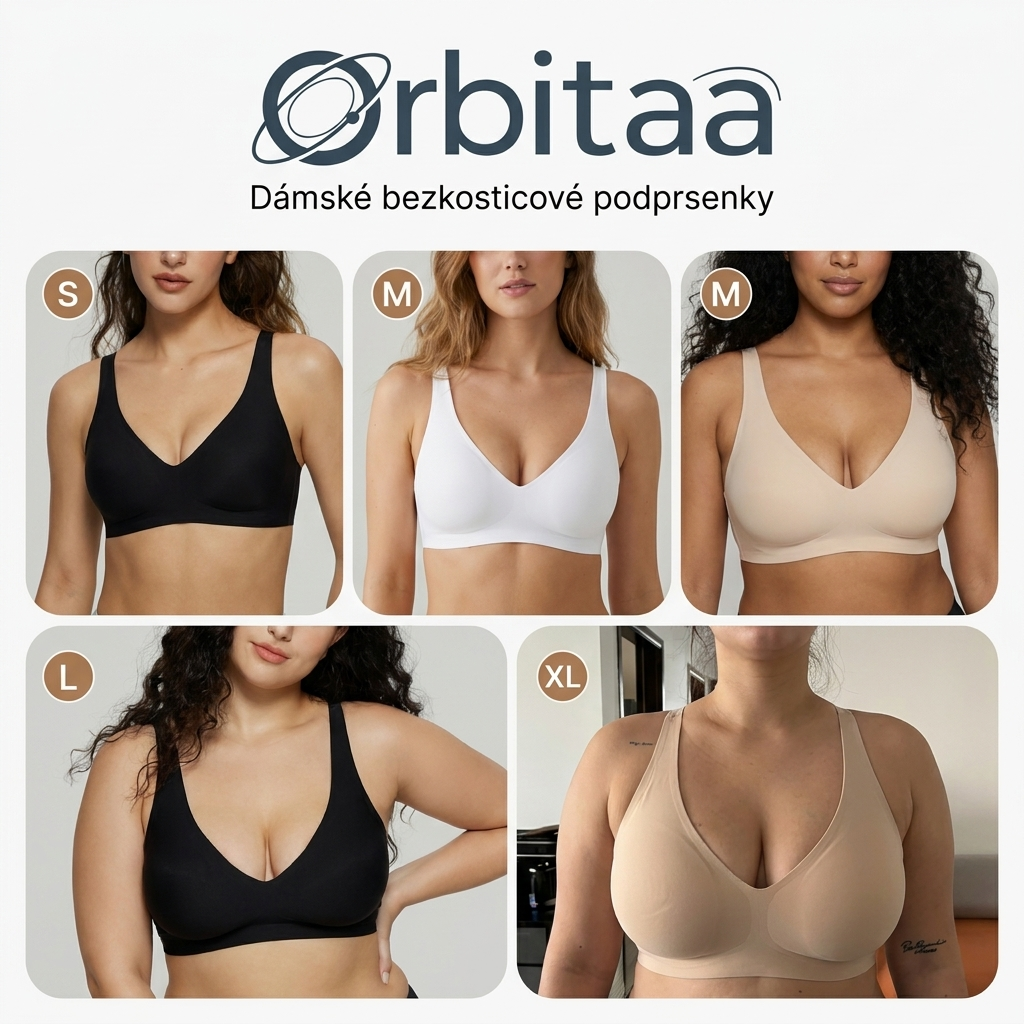 Bezkosticová Tvarující Podprsenka – Hladká Silueta bez Otisků