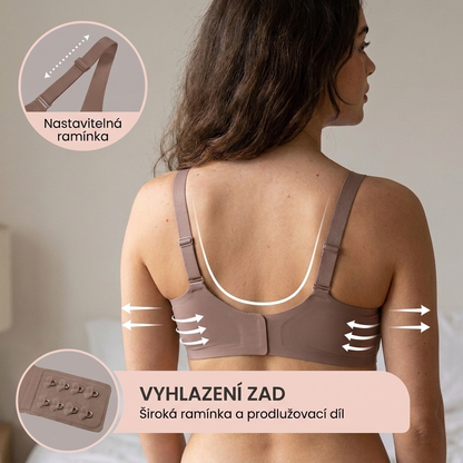 Bezkosticová Tvarující Podprsenka – Hladká Silueta bez Otisků