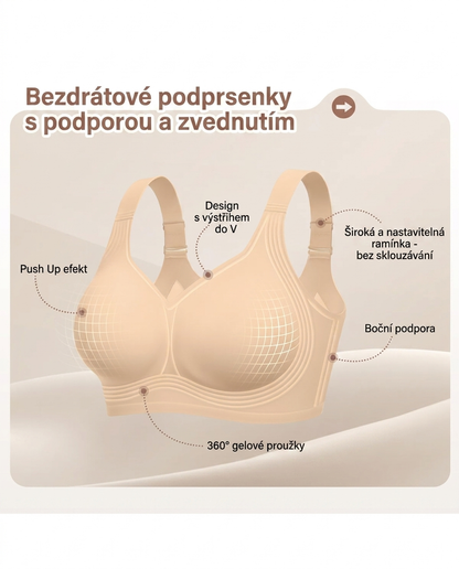 Gelová podprsenka s plným krytím a push-up efektem