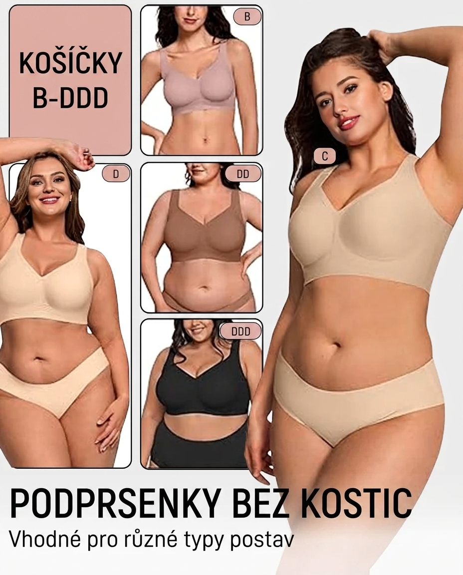 Gelová podprsenka s plným krytím a push-up efektem
