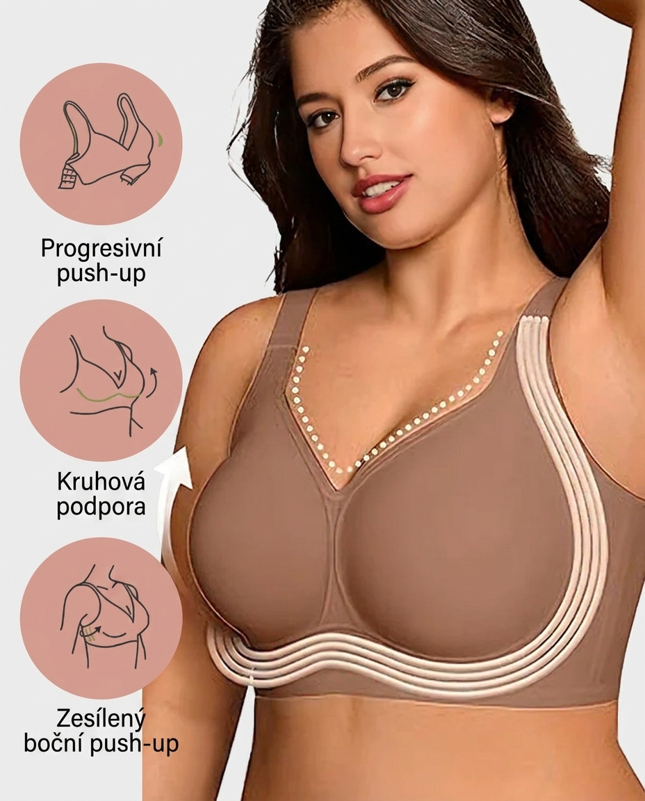 Gelová podprsenka s plným krytím a push-up efektem